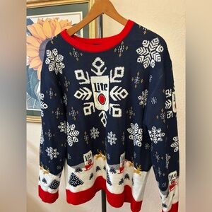 Lite Beer Ugly Christmas /Holiday Sweater
